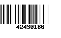 Código de Barras 42430186