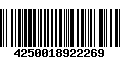 Código de Barras 4250018922269