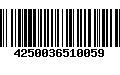 Código de Barras 4250036510059