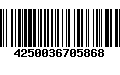 Código de Barras 4250036705868