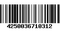 Código de Barras 4250036710312