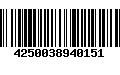 Código de Barras 4250038940151