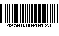 Código de Barras 4250038949123