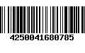 Código de Barras 4250041680785