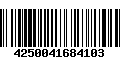 Código de Barras 4250041684103