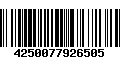 Código de Barras 4250077926505