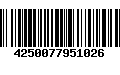 Código de Barras 4250077951026