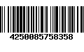 Código de Barras 4250085758358