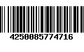 Código de Barras 4250085774716