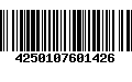 Código de Barras 4250107601426