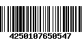 Código de Barras 4250107650547