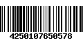 Código de Barras 4250107650578