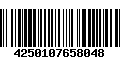 Código de Barras 4250107658048