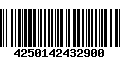 Código de Barras 4250142432900