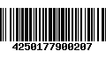 Código de Barras 4250177900207