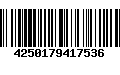 Código de Barras 4250179417536