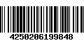 Código de Barras 4250206199848