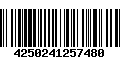 Código de Barras 4250241257480