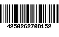 Código de Barras 4250262708152