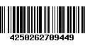 Código de Barras 4250262709449