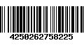 Código de Barras 4250262758225