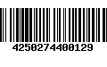 Código de Barras 4250274400129