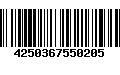 Código de Barras 4250367550205