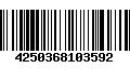 Código de Barras 4250368103592