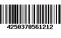 Código de Barras 4250370561212