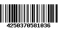 Código de Barras 4250370581036