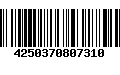 Código de Barras 4250370807310