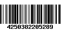 Código de Barras 4250382205289