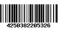 Código de Barras 4250382205326