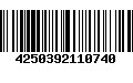 Código de Barras 4250392110740