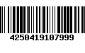 Código de Barras 4250419107999