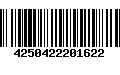 Código de Barras 4250422201622