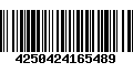 Código de Barras 4250424165489