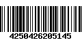 Código de Barras 4250426205145