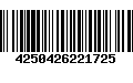 Código de Barras 4250426221725