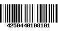 Código de Barras 4250440108101