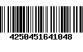 Código de Barras 4250451641048