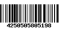 Código de Barras 4250505805198