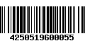 Código de Barras 4250519600055