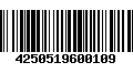 Código de Barras 4250519600109