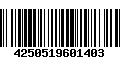 Código de Barras 4250519601403