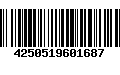 Código de Barras 4250519601687