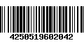 Código de Barras 4250519602042