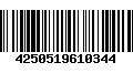 Código de Barras 4250519610344