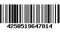 Código de Barras 4250519647814