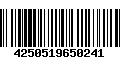 Código de Barras 4250519650241